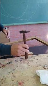 Como poner un mango a un martillo #carpintero #diy