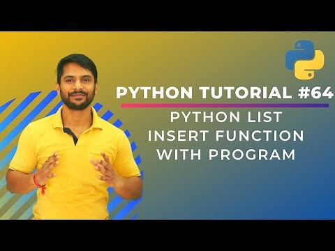 Python List Insert Function With Program Exercise