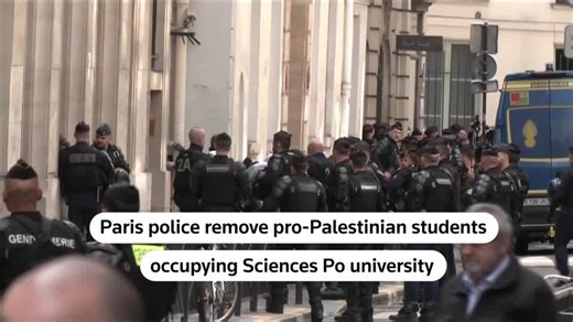 French police evacuate pro-Palestinian students from Sciences Po after overnight sit-in