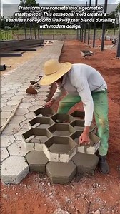 Creating Seamless Honeycomb Walkways With Efficient Hexagonal Concrete Molds