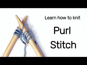 How to Knit the Purl Stitch - the most detailed tutorial ever