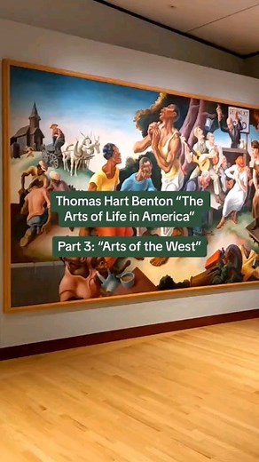 20 reactions · 3 comments | In “Arts of the West,” Benton enlisted friends and relatives to pose as models. Jackson Pollock, Benton's new student at the time who became the famous pioneer of Abstract Expressionism, is depicted playing the harmonica. #nbmaa #thomashartbenton #americanart #artmuseum #museum #newbritainct | New Britain Museum of American Art | Facebook