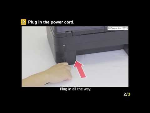 PIXMA MX490: Setting up the printer