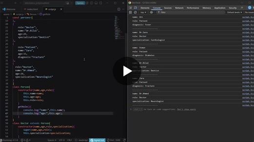 #javascript #oop #inheritance #polymorphism #learninginpublic #webdevelopment | Zoya Shoaib