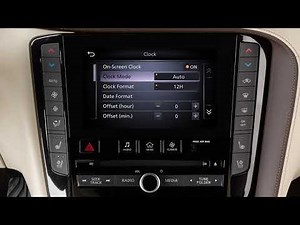 2021 INFINITI QX50 - Setting the Clock
