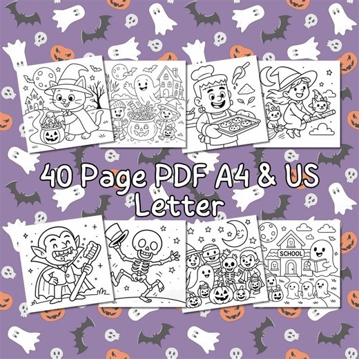 Spooky & Silly coloring book, bold and easy stuff, HW004