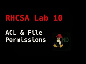 RHCSA Lab Q10: ACL and file permissions on /var/tmp/fstab