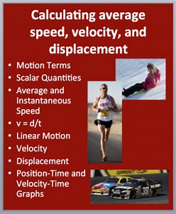 Calculating average speed, velocity, and displacement - Physical Science