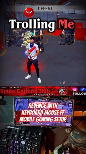 🔥Best Keyboard & Mouse FF Mobile Setup 📲🖱️⌨️| #ahorts #freefire #viral