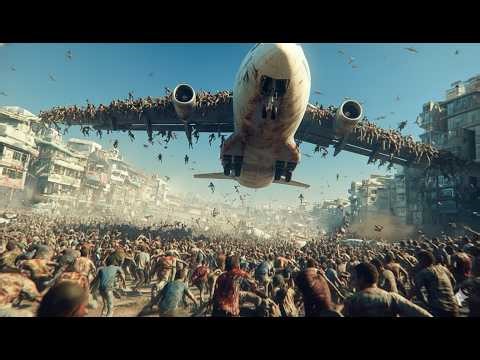 Zombies Ne Udte PLANE par kiya ATTACK ( I am Legend Movie Explained in hindi