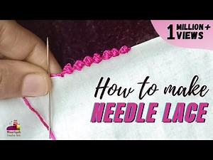 How to make Lace with Needle and Thread | Sui Dhage se Lace kaise banaye - 289