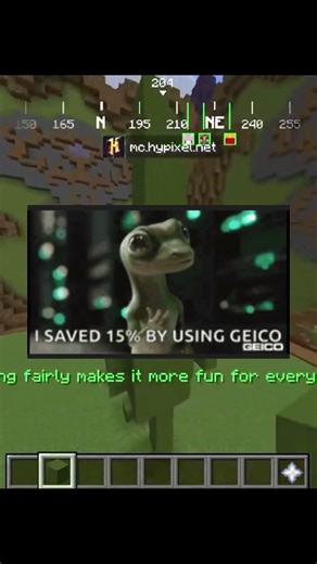 Geico or DINOSAUR!???? #minecraft #buildbattle