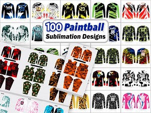 Paintball Jersey Sublimation Design Bundle | Paintball Jersey Designs | Vector Files | 100 Jersey Designs | Instant Digital Download - Etsy
