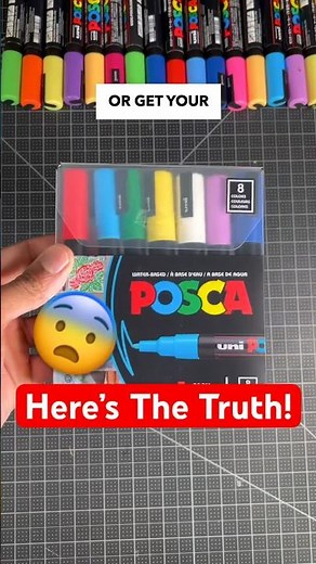 Are Posca Markers Worth the Hype? 🤔 (kinda) #Drawing #art #shorts