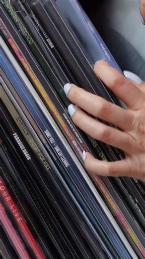 ASMR Putting Vinyl Records Away In My Shelf