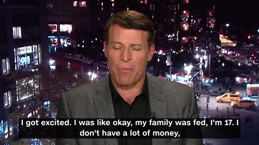 Tony Robbins has a hunger to help