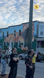 Nearly 75 people gathered Wednesday night at the intersection of Wyman Park Drive and Remington Avenue to urge Johns Hopkins University to address its policing and tax practices, and stop building its AI Institute. Read more: https://bit.ly/3W9Y2Qd 🎥: Mennatalla Ibrahim, The Baltimore Sun | The Baltimore Sun