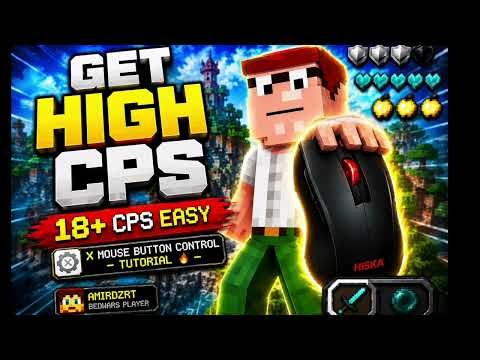 How To Get HIGH CPS in Minecraft BedWars 🔥 | X Mouse Button Control Tutorial