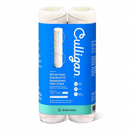 Culligan CW-F Sediment Whole Home Water Filter Replacement Cartridge, 2 Pack – 10-Micron Fine Filtration, Cord Wound