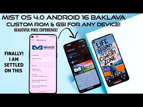🔥Android 16 custom rom Mist OS 4 Beautiful pixel experience