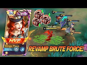 ALICE WITH NEW REVAMP BRUTE FORCE IS 100% BROKEN!! | | ALICE NEW BEST BUILD & EMBLEM 2025 - MLBB