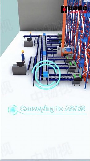 How Boxes Are Stored Automatically 3D Simulation