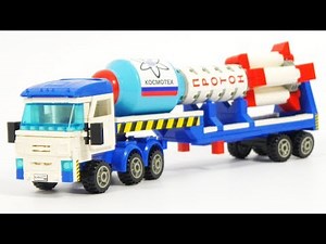 City ​​of masters 8862 truck with a rocket