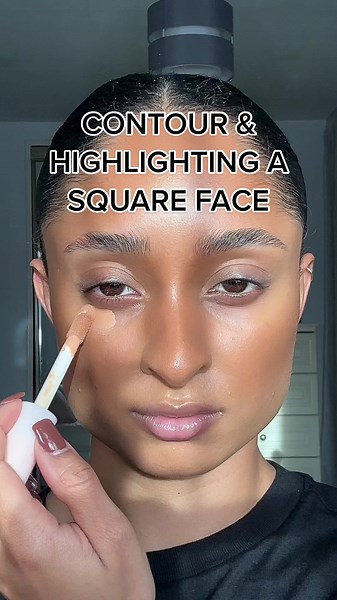 Square Face Contour & Highlighting Tutorial with HNB Cosmetics Concealer