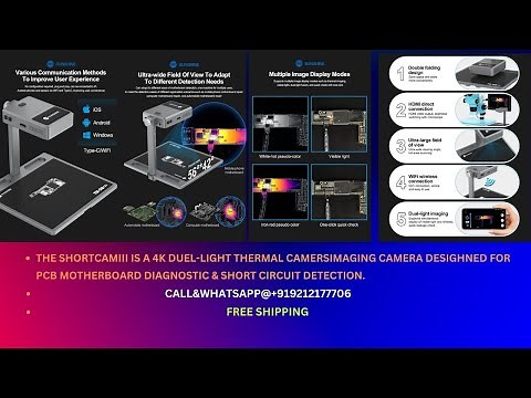 ShortCam III 4K Infrared Thermal Imaging PCB Motherboard Short Circuit Diagnostic Instrument
