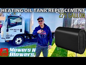 GOT LEAKS? STANDARD 275 GALLON HOME HEATING OIL TANK REPLACEMENT BY DOMINO FUEL INC. START TO FINISH