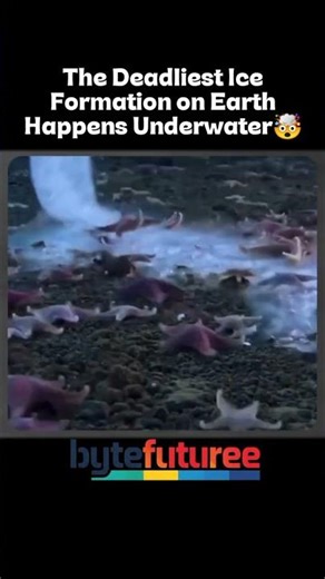 This Underwater Ice Finger Freezes Everything It Touches (Brinicle Explained) #shorts #sciencefacts