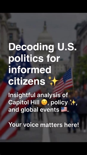 🚨 Welcome to the new US Capitol Decoder! 🇺🇸 We’re here to cut through the noise with clear, unbiased breakdowns of Capitol Hill action, policy moves, and global events affecting America. Like & follow for daily insights – and share your thoughts in the comments. Your voice matters! | US Capitol Decoder