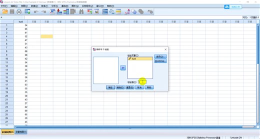 三种T检验的SPSS操作