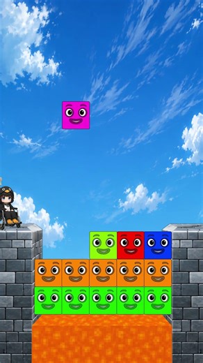 Number Blocks Save GuGuGaGa On A Scary Bridge!😱 #gugugaga #penguin #numberblocks