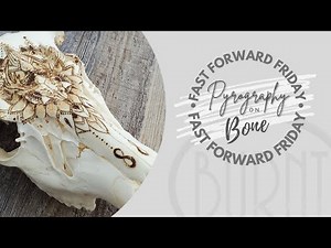 Time Lapse of Pyrography on Bone // Fast Forward Friday - Deer Skull