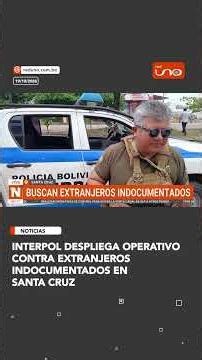 Interpol despliega operativo contra extranjeros indocumentados en Santa Cruz