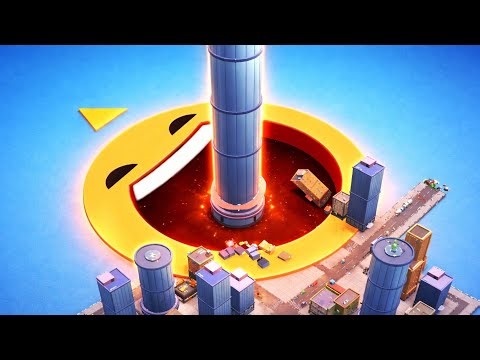 3 Hole Small to Giant vs HUGE Tower Challenge! (Satisfying Gameplay)