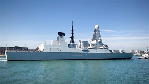 HMS Duncan returns to Portsmouth after key sea trials