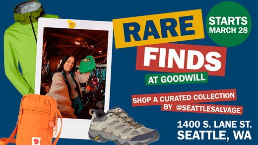 Evergreen Goodwill's "Rare Finds" pop-ups to feature unique, handpicked collections