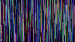 Abstract rainbow colors random moving block background. The movement dynamic animation of colorful lines for music. 4K loop animation.
