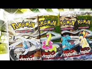 Opening 4x HEAVY Neo Genesis 1ST EDITION Pokemon Booster Packs INSANE PULLS !!!
