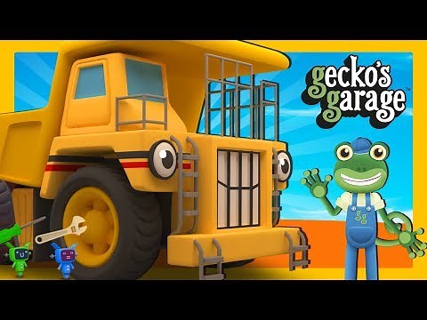 GIANT Dump Truck Videos For Children | Gecko's Garage | Construction Trucks