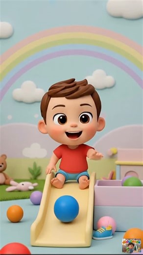 Didutoons | A cute baby 3D animation playing happily in a kids play area. Perfect kids playground animation for smiles and fun. #kidsrhymes... | Instagram