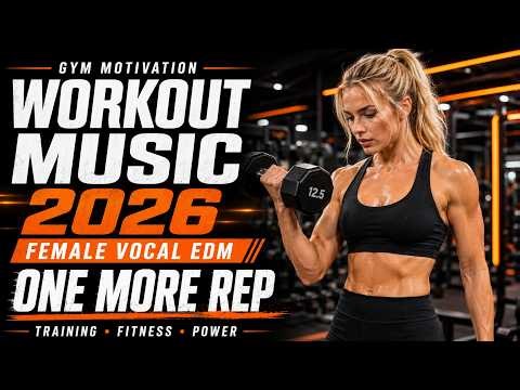 WORKOUT MUSIC 2026 ⚡ Female Vocal EDM Mix for Training & Fitness | ONE MORE REP