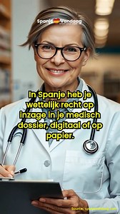 In Spanje heb je als patiënt het wettelijke recht om je volledige medisch dossier op te vragen, zowel bij publieke als privézorg. Voor digitale toegang heb je een gezondheidskaart en een geldig identificatiemiddel, zoals Cl@ve, nodig. Lees alles over hoe ook jij jouw "historia clínica" kunt aanvragen in Spanje. Lees er alles over op onze website! ➡️ zie de link in de 1e reactie. #spanje #spanjevandaag #spanjeniews #gezondheidszorg | SpanjeVandaag