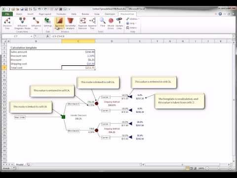 PrecisionTree - Calculation Methods: Linked Spreadsheet