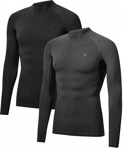 DANISH ENDURANCE Lange Mouw Compressie Top Heren, Onderlaag Shirt, Ademend Mesh,... | bol