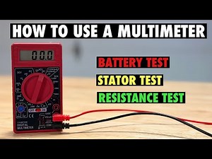 How To Use A Multimeter Tester - 12v Battery Test / Load Test