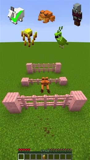Minecraft Mobs vs Jump Test 999IQ Can You Survive?! #minecraft #mc #minecraftshorts #brainrot