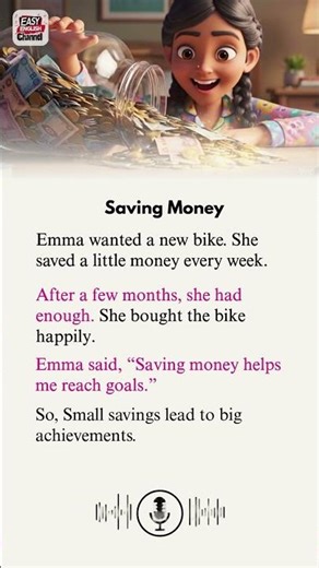 Saving Money | Easy English Story for Beginners | Daily Life English #englishstory